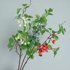 Venta al por mayor de fábrica de arándanos navideños, bayas de espuma ricas, flores artificiales, decoración del hogar, plantas de pared, paisajismo, flores falsas