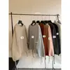 Sudadera con Cordón en el Dobladillo y Cuello Redondo de Manga Larga para Mujer, Estilo Coreano, Diseño para el Viaje Diario, Dulce Otoño Temprano 66637