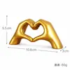 Amazon Tk Estilo Simples Ornamento de Gesto de Amor Estátua de Dedo em Forma de Coração Presente de Dia dos Namorados Estatueta Presente