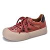[9.9kg Pares, Disponibles] Sandalias de Cuero Genuino para Mujer, Versátiles Sandalias de Dedo, Zapatos de Tacón Medio con Parte Superior Baja y Puntera Cuadrada
