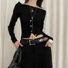 Cinturón Personalizado de Tachuelas de Diamante de Nicho para Mujer 2025 Cinturón Negro Todo Fósforo Falda Jeans Accesorios para la Cintura