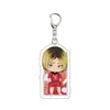 Anime Voleibol 6cm Llavero Acrílico Versión Q Serie de Productos de Anime Accesorios para Mochila Llavero Colgante