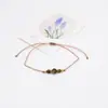 Pulseira artesanal de pedra de cristal natural mais vendida internacionalmente, pulseira fina com contas em fio colorido, estilo pequeno e fresco, perfeita para melhores amigas