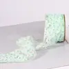 Fita de borda unilateral com fragmentos tridimensionais de flor e rede para laços DIY, acessórios de cabelo, acessórios de vestuário, fita fita