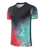 Playera de bádminton hecha a medida, de secado rápido, transpirable, de manga corta, para hombres y mujeres, adecuada para competiciones y entrenamiento