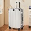 Business Men's Corner Bag Adult Case Casual Moda Solid Color Bagagem das Mulheres Alumínio Liga Lock Anti-pressão Trolley Case