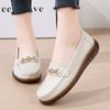 Sapatos Casuais Rasos Planos de Primavera e Verão Solado Macio Para Todas as Ocasiões Sapatos para Mães de Meia-idade e Idosos Sapatos de Calçar Rápido Sapatos Leves Femininos de Camada Única