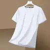 Fabricante Original Camiseta de Manga Curta Masculina Verão Solta Secagem Rápida Respirável Tamanho Grande Manga Meia Malha Top Esportivo