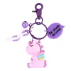 Chaveiro Criativo de Cavalo Arco-Íris Unicórnio Desenho Animado para Mulheres, Chaveiro Fofo Estilo Ins, Pingente para Mochila de Estudante, Pequeno Presente