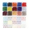 Alfiler de Seguridad Metal Grueso Anti-Óxido Anillo Contador Calabaza de Colores Pin Clip para Papel Hebilla de Etiqueta de Ropa Caja de Pines
