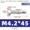 Tornillo Autorroscante de Cabeza Plana Phillips Avellanada de Acero Inoxidable 410 para Techo de Color Autoperforante 5.5M4.2M4.8