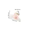 Pinza para el Cabello de Lujo Ligero Transfronteriza de Sirena con Lazo y Flor para Mujer, Pinza de Tiburón Pequeña de Alta Gama de 4.5 cm, Elegante Pasador