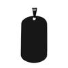 Procesamiento de placa de identificación militar personalizada de acero de titanio acero inoxidable collar para hombre colección de colgantes de placa de identificación personalizada de acero de titanio europea y americana