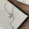 Nuevo Collar Extensible Saturno para Mujer en Otoño e Invierno, Lujo Accesible y Cadena de Suéter Ajustable de Gama Alta Accesorios Exquisitos de Nicho