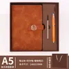 Set de Regalo de Cuaderno A5 de Negocios Sencillo con Logo Personalizado, Termo de Alta Calidad, Regalo Corporativo