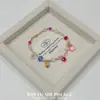 Pulsera deslumbrante de cristal sintético rosa estilo coreano con cuentas para mujer, dulce, fresca, elegante, simple, accesorio de mano versátil