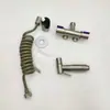 Válvula de Ángulo de Doble Uso y Doble Control de Acero Inoxidable 304 Una Entrada Dos Salidas con Unión de 1/2 Pulgada Compañero de Inodoro de Doble Uso de Tres Vías de Doble Uso