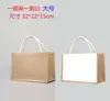 Bolsa de Mensageiro Ecológica Atacado Bolsa de Linho Bolsa de Lona Impermeável Revestida Bolsa de Lona Artesanal DIY Borboleta Morcego Impressa com Logo