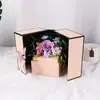 Caixa de Presente Dia dos Namorados Transfronteiriça 520 Batom Rosa Colar Caixa de Joias Presente de Aniversário Caixa de Presente com Flor de Sabão Presente