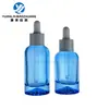 En Stock Botella Gotero de Fondo Grueso Volcánico de 30 ml para Aceite Esencial, Botella de Loción de 50 ml, Botella de Vidrio para Líquido de Esencia, Materiales de Empaque para Cuidado de la Piel