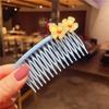 Peine para el cabello con artefacto para romper el cabello de niños, horquilla para el cabello con acabado de flequillo, accesorios para el cabello de verano, tocado con horquilla para mujer
