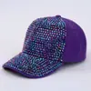 Boné de Beisebol Feminino Transfronteiriço com Diamantes Moda Retrô Protetor Solar de Viagem Boné Totalmente de Diamante Chapéu Protetor Solar para Viagem ao Ar Livre