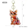 Acessórios Transfronteiriços Atacado Pingente Chaveiro Acrílico Pequeno Presente Criativo Enfeites Desenho Animado Animal de Cristal Chaveiro