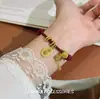 Pulseira de Corda Trançada Vermelha com Signo do Cavalo para o Ano do Cavalo, Moderna e Versátil, com um Design Único e Elegância Exquisita com Tema de Cavalo