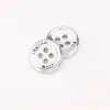 Botones de camisa de alta gama electroplateados de cuatro agujeros, botones decorativos para chaquetas de traje y puños, con borde dorado iridiscente, botones de resina cosidos a mano