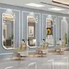 Espelho de Barbearia, Espelho Especial para Salão de Cabeleireiro, Espelho de Celebridade da Internet, Espelho de Corpo Inteiro, Montado na Parede, Iluminado, Modelo Novo, Espelho de Parede, Espelho para Cabeleireiro