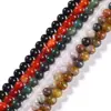 Jingdian Jewelry Ágata Natural Cuentas Sueltas Ágata Roja Cuentas Redondas DIY Accesorios de Joyería Semiterminados Venta al por Mayor