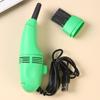 Aspiradora de teclado mini USB, herramienta de limpieza y limpieza de computadoras, aspiradora portátil para espacios, cepillo para polvo