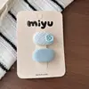 Pinza de Pelo Dulce Pequeña Estilo Coreano para Niños, Pasador de Tela a Cuadros con Botón para Niñas, Pinza para Flequillo de Bebé Linda Versátil