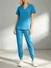 Trajes de Scrubs Elásticos de Alta Gama para Profesionales de la Belleza, Trabajadores de Cuidado Postparto, Peluquería de Mascotas, Personal Médico y Enfermeras
