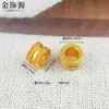 Contas Espaçadoras de Cobre Banhado a Ouro 24K com Zircônia Inlay DIY Esmalte Areia Cobre Dourado Acessórios Contas Cilindricas Contas Espaçadoras Colar com Contas