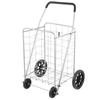 Carro de Compras Fabricante de Guangzhou Carro Grande de Hierro Plateado Carrito Cesta de Verduras Carrito de Compras para el Hogar