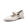 Sapatos Mary Jane Vermelhos Sapatos Femininos 2026 Novo Estilo Outono Elegantes Confortáveis Pés Não Cansados Combinam com Saias Novo Estilo Chinês Bico Fino Sapatilhas Femininas