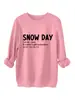 Día de Nieve Sno Da Sustantivo Amazon Ebay Estación Independiente Informal Versátil Sudadera Gruesa de Felpa Exportación