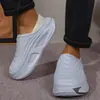 Pantuflas de algodón impermeables para mujer, modelo nuevo para parejas, aptas para uso en exteriores y en casa, con forro polar añadido para mayor calidez, antideslizantes, de suela gruesa, pantuflas de meter para hombre, otoño e invierno