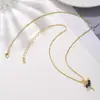 Venta Caliente de Amazon Collar Cadena Clavícula con Incrustaciones de Cobre y Circonita Cúbica para Mujer Colgante Collar Chica Bailarina Ángel de Circonita Cúbica Multicolor
