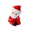 Navidad Nueva Navidad pequeños adornos Papá Noel vista micro accesorios de nieve Navidad pequeños adornos adornos de resina