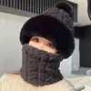 Chapéu Feminino Inverno 2024 Novo Quente Ciclismo À Prova de Vento Máscara Protetora Frio Espessada Pescoço Protetor Manga de Pescoço