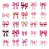 50 Nuevos Stickers de Graffiti con Lazo Rosa de Barbie Transfronterizos para Niñas con Alta Apariencia y Exquisitos Stickers Decorativos de Moda