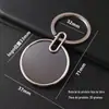 Chaveiro de metal personalidade criativa transferência de calor sublimação folheado em branco laser publicidade chaveiro