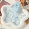 Cuentas Cuadradas de Resina con Forma de Cubo de Azúcar en Gradiente Transparente con Agujeros Rectos para Pulseras y Collares Hechos a Mano de Bricolaje, Materiales y Accesorios para Bisutería