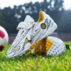 Zapatos de fútbol de entrenamiento con tachuelas para uñas rotas para estudiantes de primaria y secundaria al aire libre transfronterizos, zapatillas deportivas de velcro para adolescentes en el campus