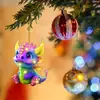Acrílico Año Nuevo Transfronterizo Dragón Volador Colorido Fiesta Árbol de Navidad Decoración Adorno Dinosaurio Feliz Navidad Colgante