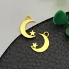 1 Pingente Antigo de Sol Lua Estrela Dourado diy Pingente de Chaveiro de Sol Lua Estrela Acessórios para Colar Amazon