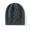 Gorro de Punto de Cachemira para Mujer Color Sólido Otoño/Invierno 2026 Caliente Protección para Orejas Tejido de Canalé Casual Protección para el Cuello Engrosado