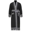 Traje de Bata de Satén y Shorts Estilo Barroco Europeo y Americano Transfronterizo Pijama Ropa de Casa para Hombre 3403+3397